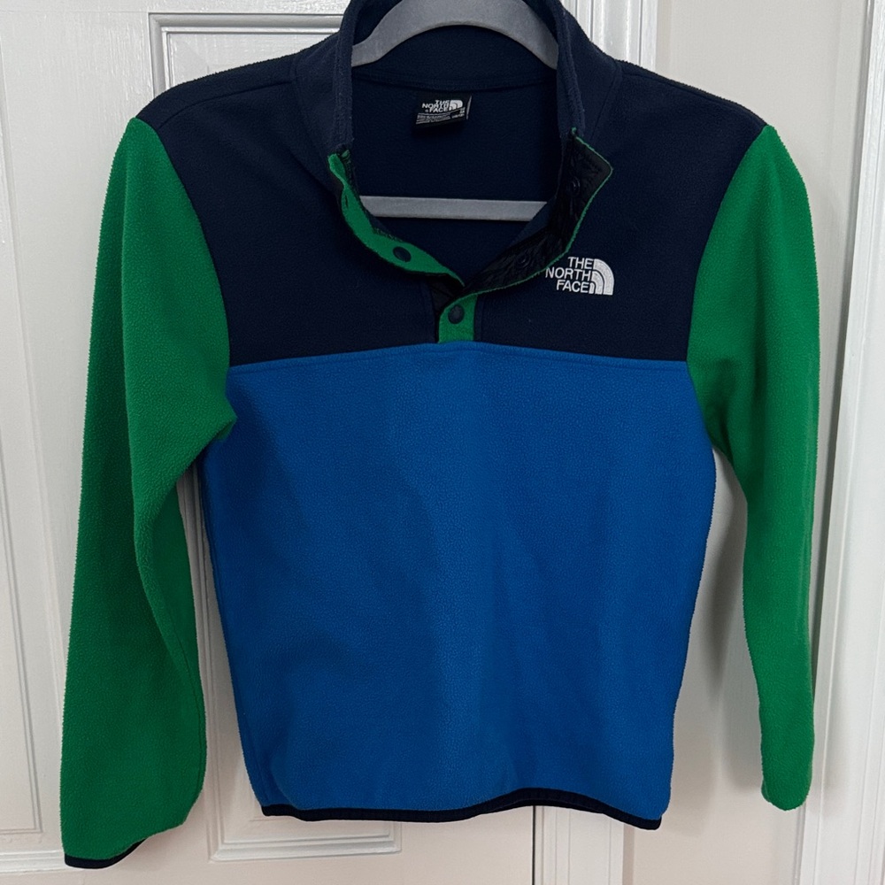 The North Face Kids' Blue and Green Fleece